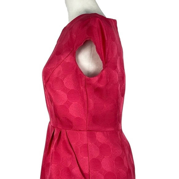 Shelby & PALMER PEPLUM SHEATH KNEE LENGTH DRESS WITH POCKETS & CAP SLEEVES - Picture 6 of 13